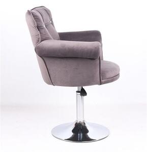 HR804CN Scaun Grafit din Catifea
