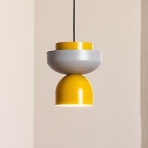ALDEX Lampă suspendată Ulia, galben/gri, abajur metalic, reglabil, Multicolor, Camera de zi / sufragerie, Metal, Modern