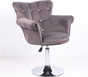 HR804CN Scaun Grafit din Catifea