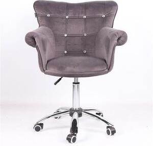 HR804CK Scaun Grafit din Catifea