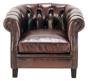 Fotoliu din piele Chesterfield Golding Lemon