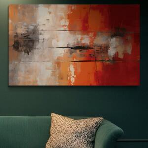 Tablou Canvas Premium LuxCanva® A1651, Linie Neagra , Room, Decorativ, Cromatic, Abstract, Living, Culori Vibrante