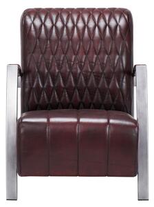 Fotoliu din piele Kompass DarkBrown