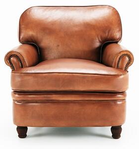 Fotoliu din piele Kaffka DarkBrown