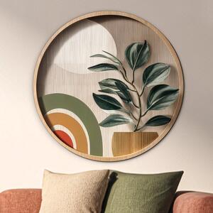 DUBLEZ | Tablou decorativ din lemn - Plantă | Imprimare UV premium