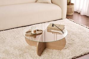Măsuţă de cafea, Hanah Home, Culoare: Stejar Safir Transparent