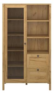 Vitrina KLARK, stejar auriu, PAL laminat, 84x42x150 cm