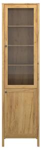 Vitrina KLARK, stejar auriu, PAL laminat, 55x42x210 cm