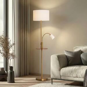 Lampadar Lindby, Aovan, Bronz / Alamă Veche, Camera de zi, Metal, Modern