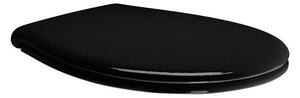 GSI GSI, scaun de toaletă CLASSIC, Soft Close, negru/crom, MSC87CN20