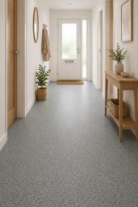 Linoleum PVC, Sare si Piper Confort, Bej, Latime 2 m, Imitatie Parchet, Suport Pasla - Copie