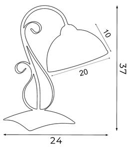Lampa de masa ANTICA 1xE27/60W/230V