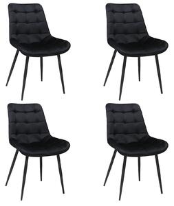 Set 4 Scaune Onix Negru