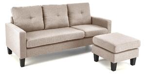 Set mobilier tapițat Houston 1825, Numărul de locuri: 3, 48 kg, Bej, Tapiterie, Picioare: Plastic