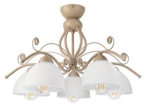Brilagi - Lustră aplicată ANTICO MODERN 5xE27/60W/230V bej