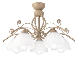 Brilagi - Lustră aplicată ANTICO MODERN 5xE27/60W/230V bej