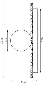 Aplică de perete UMBRA 1xG9/8W/230V neagră