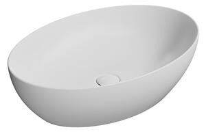 GSI GSI, chiuveta de blat ceramica PURA 60x42 cm, mat alb, 884209