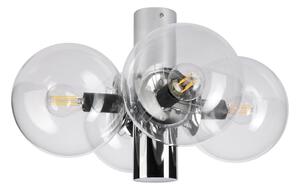 Plafonieră SFERIO 4xE14/5W/230V crom lucios/sticlă transparentă