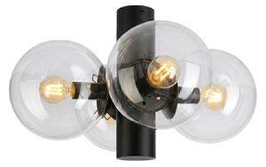 Plafonieră SFERIO 4xE14/5W/230V negru/transparent