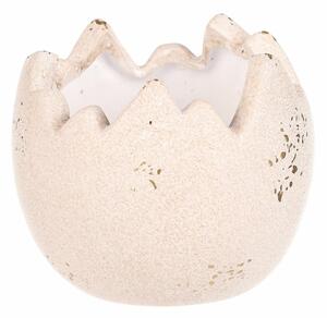 Cutie de flori din ceramică Scoică în picioare ,13 x 13 x 11 cm