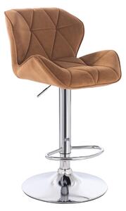 HR111W Scaun Galben Miere Velur Bază Cromata