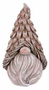 Decorațiuni de grădină cap de pitic, gri , 24 x 21x 43 cm