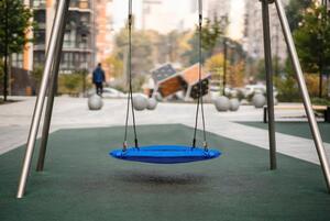 Balansoar suspendat în formă de inel pentru copii, albastru