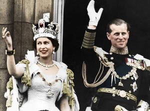 Fotografie Queen Elizabeth II and the Duke of Edinburgh, Print Collector