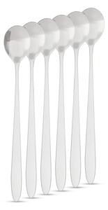 Lingurite de cafea din otel inoxidabil linguri latte macchiato - 186 x 30 mm - set de 6