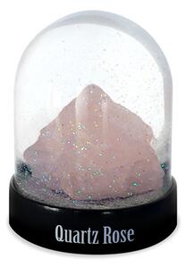 Glob de zapada cu cristal de Quartz Roz