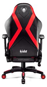 Scaun pentru copii Kido by Diablo X-Horn 2.0: negru-roșu Diablochairs