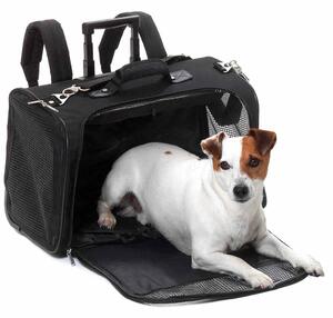 FLAMINGO Geantă transport animale Smart Trolley negru 54x25,5x36,5 cm 31470