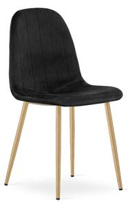 Scaun de masa PADVA VELVET, neagra