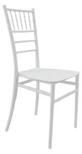 Scaun evenimente, Tiffany I, Alb, 38.5x46.5x87 cm