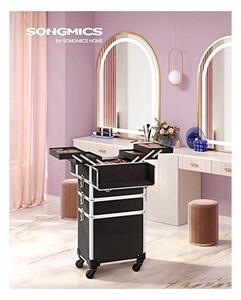 Carucior pentru cosmetice profesional, Songmics, 4 in 1 , 35 x 25 x 79 cm