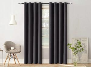 Draperie OXFORD LIGHT 140x250 cm, negru Agatat: Rejansa