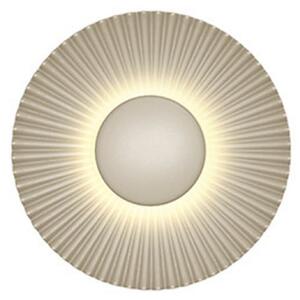 HELL Aplică de perete cu LED Shelley, culoare nisip, Ø 16 cm, metal, Bej, Camera de zi / sufragerie, Metal, Modern
