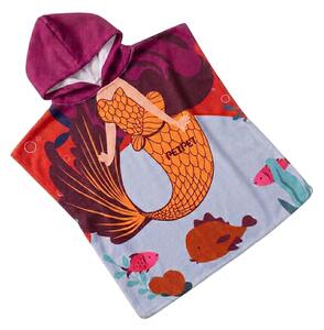 Poncho pentru copii SIRENA MARINA albastru-gri Dimensiune: 60 x 120 cm