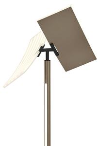 HELL Lampadar LED Twice, bronz anodizat, înălțime 185 cm, metal, CCT, reglabil, Bronz / Alamă Veche, Camera de zi / sufragerie, Metal, Modern