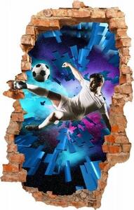 Autocolant de perete pentru fanii fotbalului cu efect 3D 95 x 150 cm