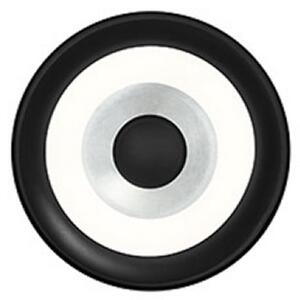 HELL Aplică de perete cu LED și difuzor, culoare aluminiu, Ø 20 cm, metal, reglabil, Metalic, Camera de zi / sufragerie, Metal, Modern