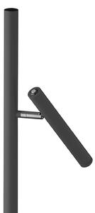 HELL Lampadar LED cu baterie Streak-B, înălțime 134 cm, negru, metal, reglabil, Negru, Camera de zi / sufragerie, Metal, Modern