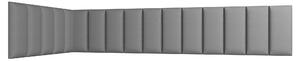 Set 16 panouri tapițate Quadra 100x220x50 cm (gri închis). Promo -16%. 1051979