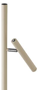 HELL Lampadar LED cu baterie Streak-B, înălțime 134 cm, culoare nisip, metal, reglabil, Bej, Camera de zi / sufragerie, Metal, Modern