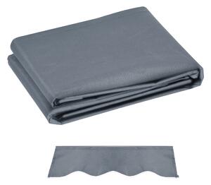 Outsunny Material de Înlocuire Copertină, Rezistent la Apă, 4 x 3 m, Gri | Aosom Romania