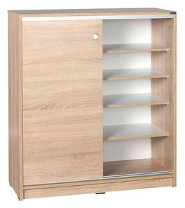 Comoda Multifunctionala Adore Diamond, 2 usi glisante, 5 rafturi, 91x105x37 cm