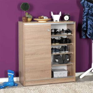 Comoda Multifunctionala Adore Diamond, 2 usi glisante, 5 rafturi, 91x105x37 cm