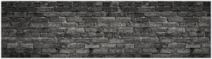 Tapet bucatarie negru mat 220x66 cm