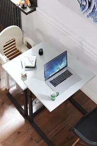 Birou Laptop Family Reglabila, Alb, 80x60x73 cm
